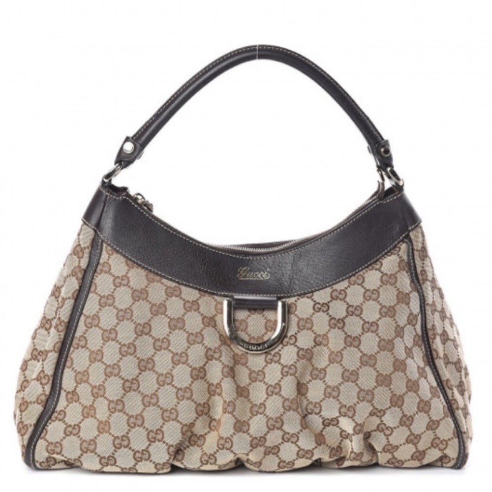 Authentic Gucci Abbey D Ring Hobo Sukey Shoulder Bag  Rare Y2K Handbag Purse